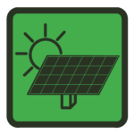 Panele PV produkujący energię elektryczną.